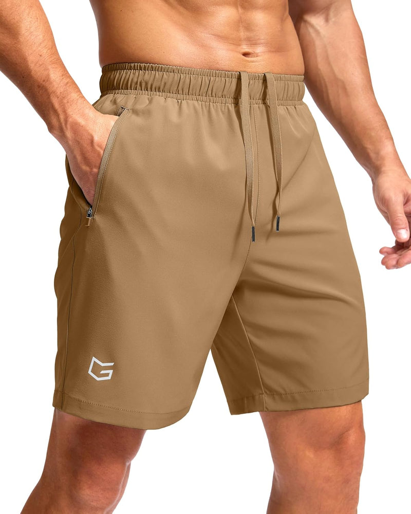 G Gradual Men's Athletic Running Shorts with Zipper Pockets Quick Dry 7"/ 5"/ 9" Workout Gym Shorts for Basketball Hiking-78