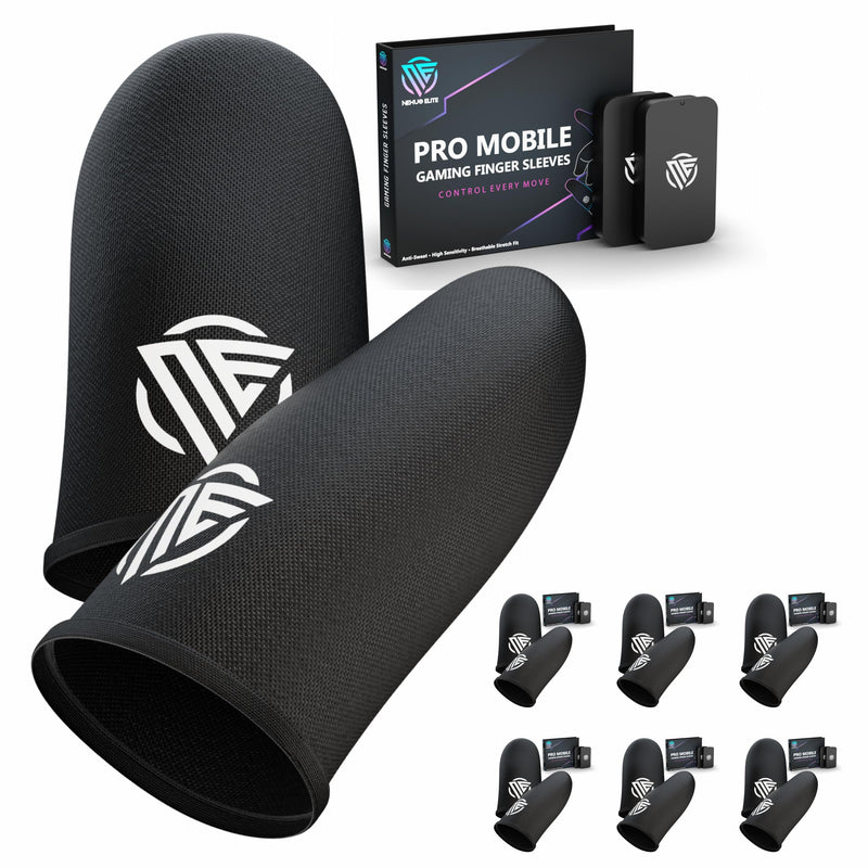 Gaming Finger Sleeves,Ultra-Thin Carbon Fiber,Anti-Sweat & Anti-Slip,Universal for all Phones & Tablets