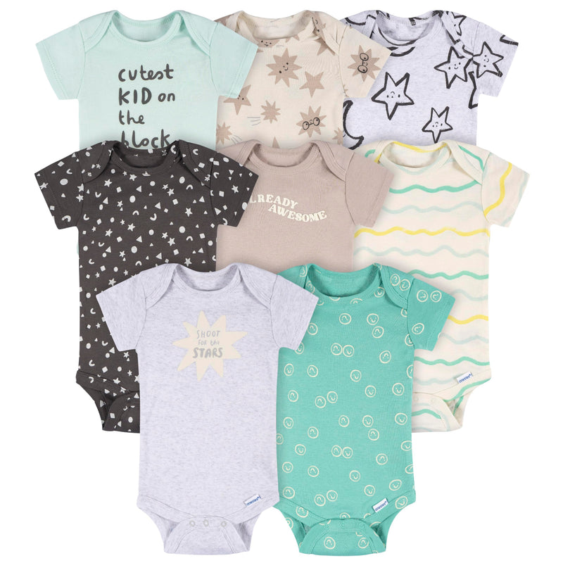 Onesies Brand unisex-baby 8-pack Short Sleeve Mix & Match Bodysuits