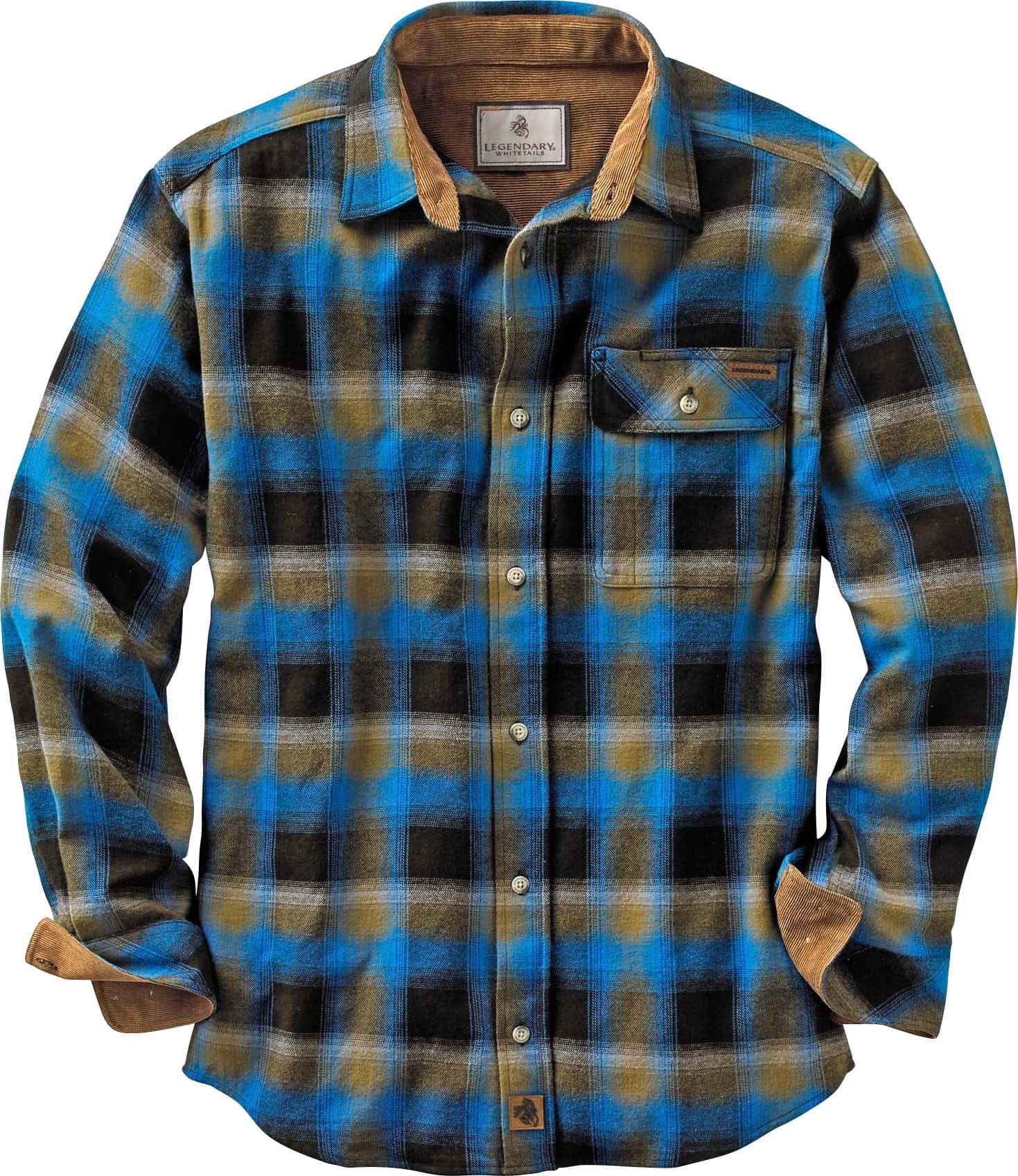 Legendary Whitetails Men's Flannel Shirt Long Sleeve Button Down 100% Cotton-65