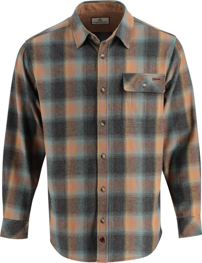 Legendary Whitetails Men's Flannel Shirt Long Sleeve Button Down 100% Cotton-64
