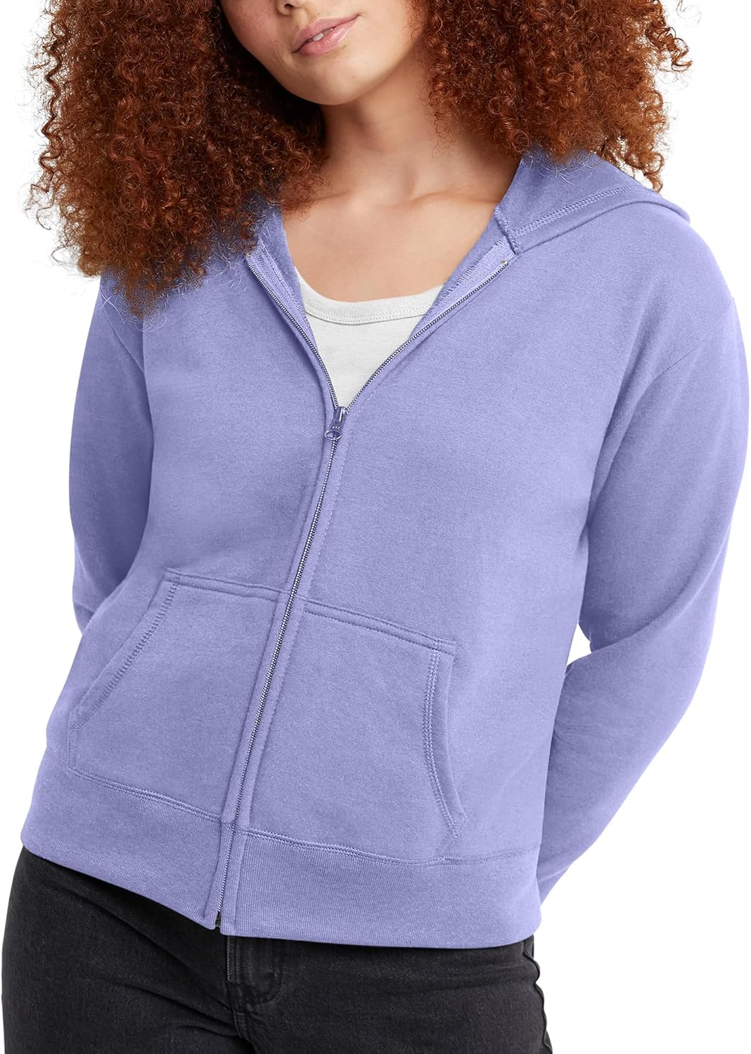 Hanes, Ecosmart Fleece Full Hoodie, Zip-up Hooded Sweatshirt for Women-41