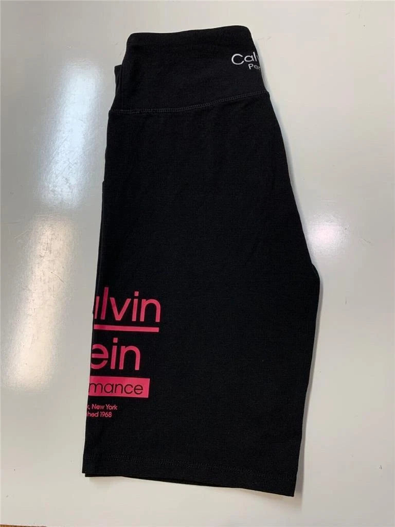 Calvin Klein Women's Stretch Comfort High Waist Short, BLACK - PINK, L-3