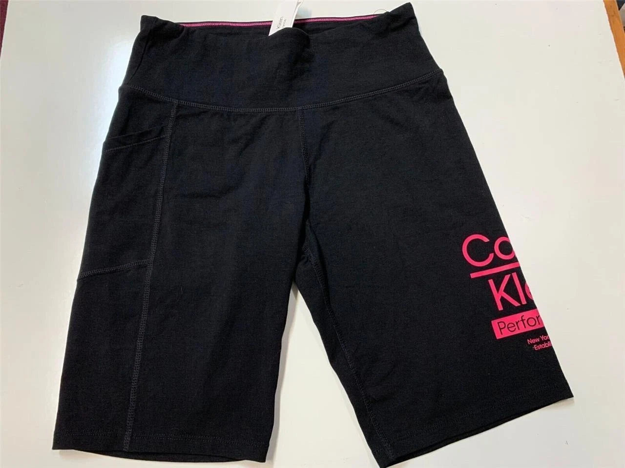 Calvin Klein Women's Stretch Comfort High Waist Short, BLACK - PINK, L