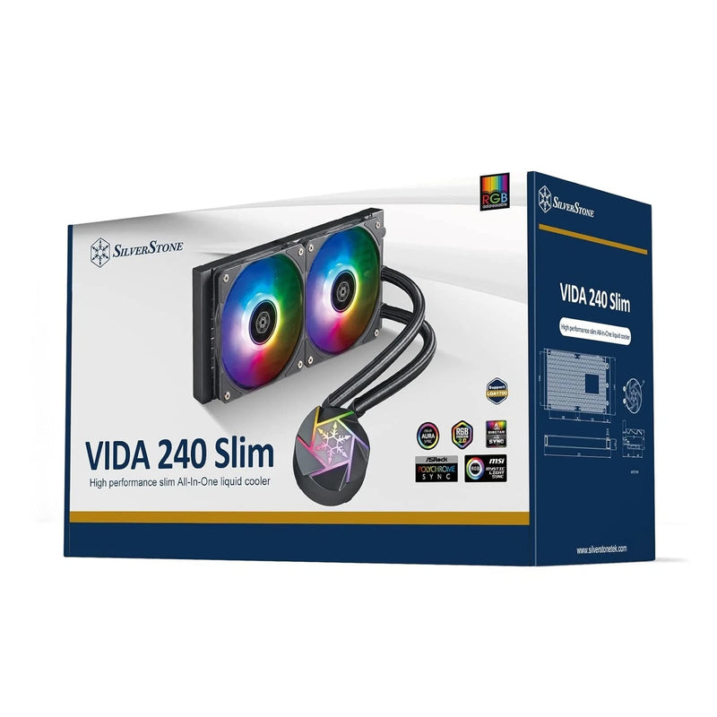 Silverstone Technology VIDA 240 Slim H Performance Slim All-in-One Liquid Cooler-2