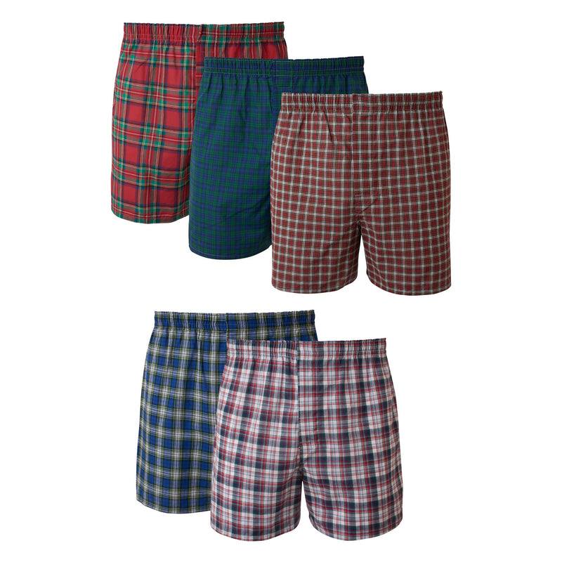 Hanes Men's Underwear Boxers Pack, Cool & Breathable Cotton Underwear, Moisture-Wicking Boxers for Men-17
