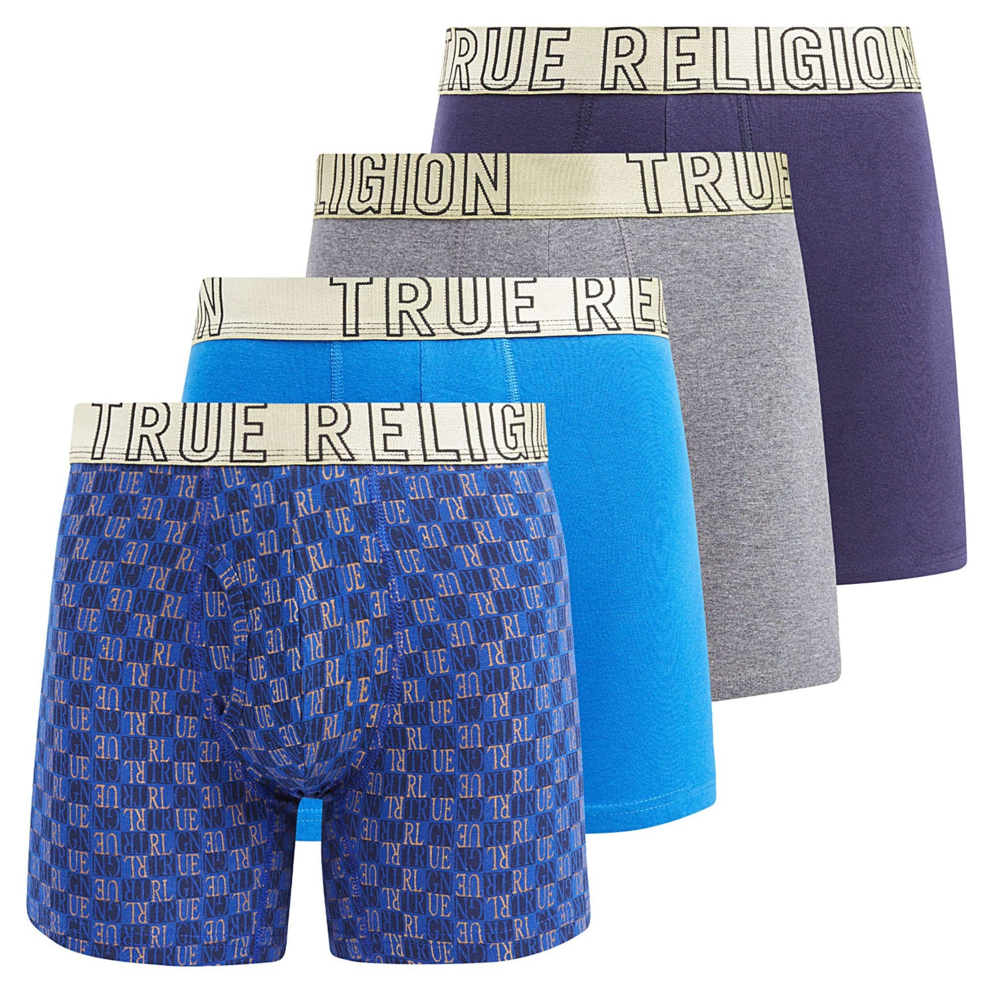 True Religion Mens Boxer Briefs Cotton Stretch Underwear for Men Pack of 4-5