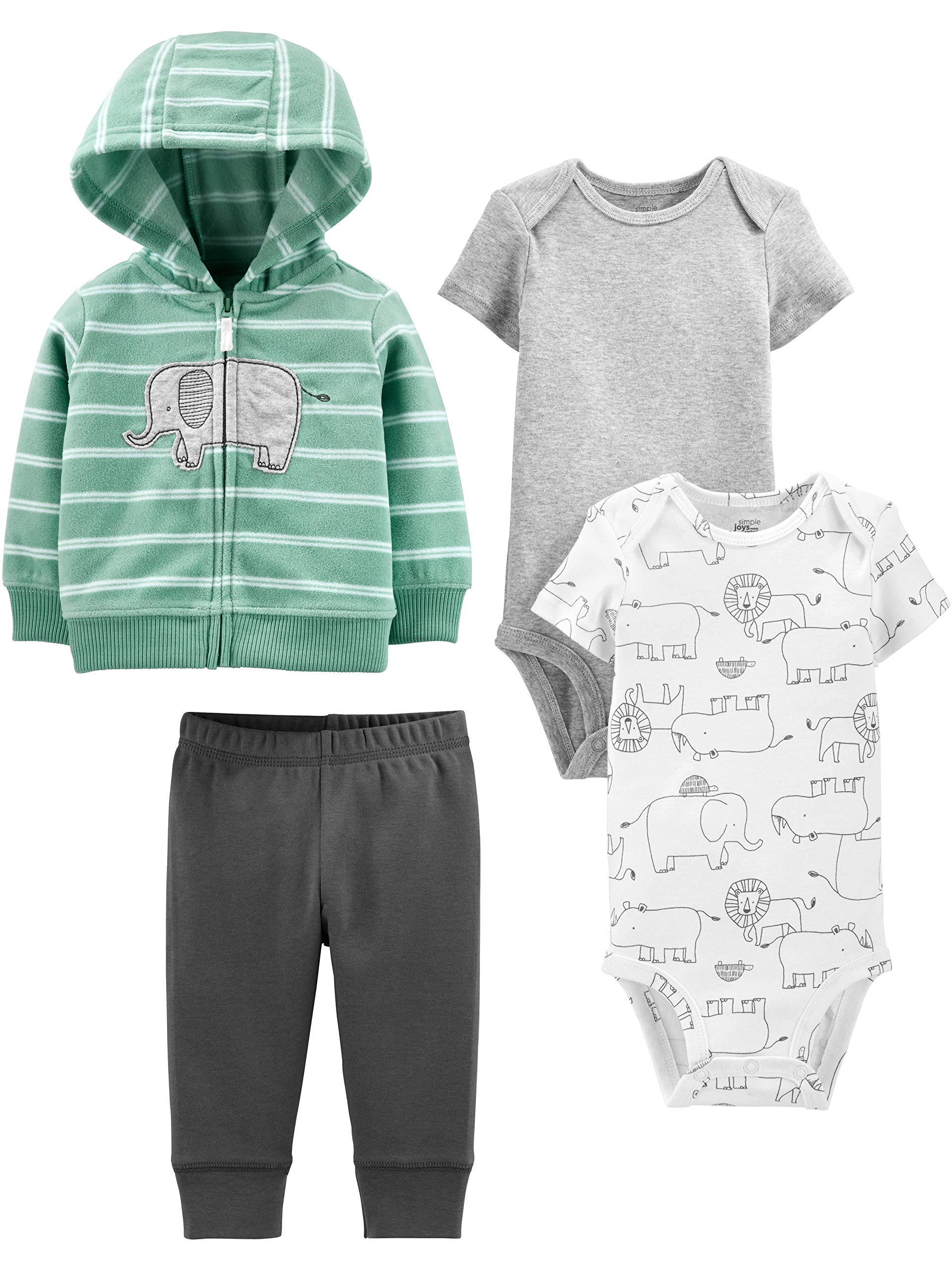 Simple Joys by Carter's baby-boys 4-piece Jacket, Pant, and Bodysuit Set