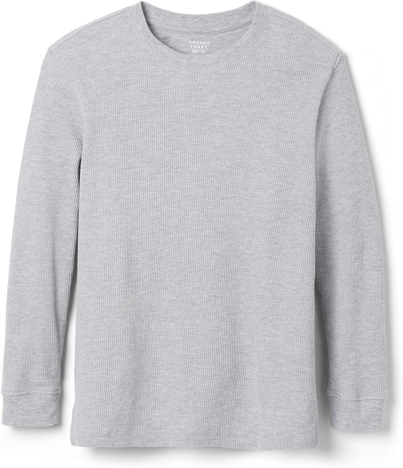 French Toast Boys Long Sleeve Thermal Waffle Tee T-Shirt White