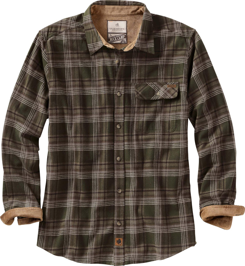 Legendary Whitetails Men's Flannel Shirt Long Sleeve Button Down 100% Cotton-49