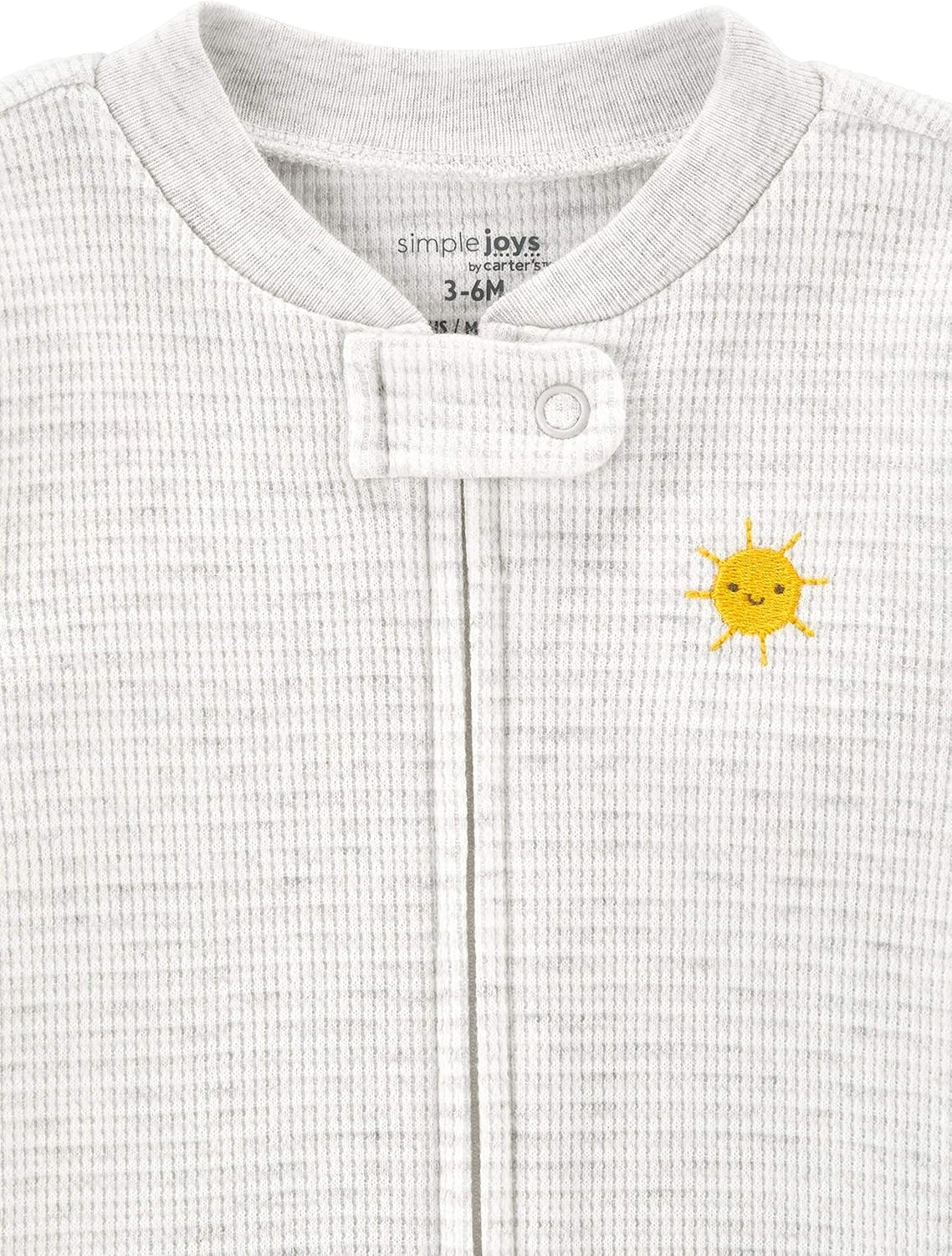 Simple Joys by Carter's unisex-baby 2-way Zip Thermal Footed Sleep and Play, Pack of 2