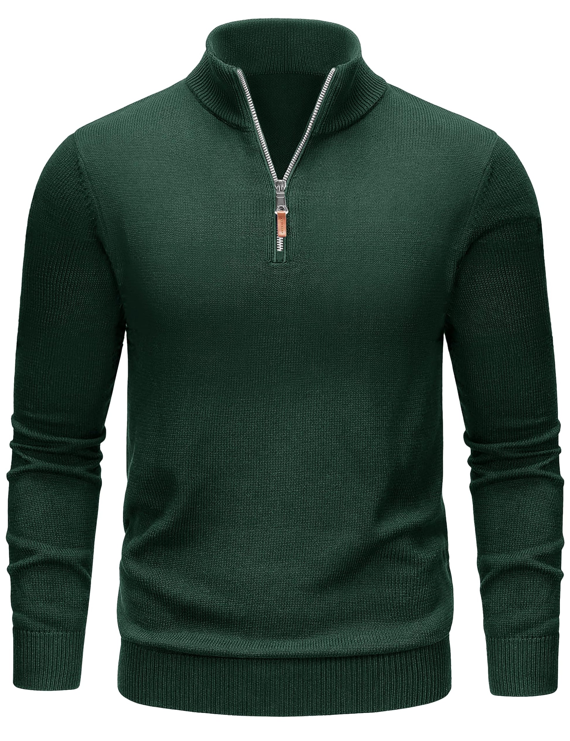 TACVASEN Men's 1/4 Zip Sweaters Cotton Casual Pullover Sweaters Knit Fall Winter Sweatshirts-38