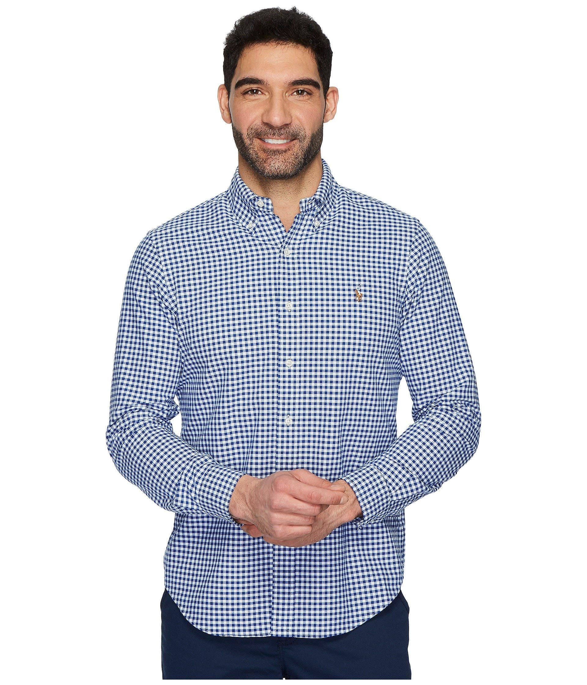 POLO RALPH LAUREN Men's Classic Oxford Long Sleeve Sport Shirt-43