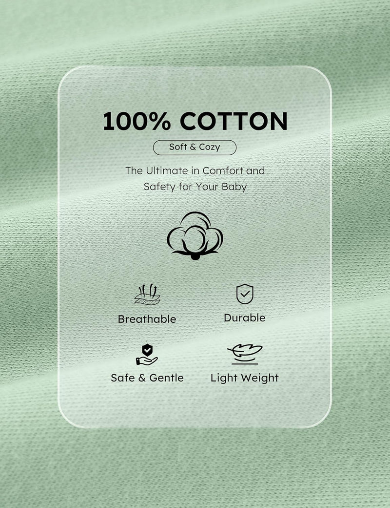 Yoofoss Baby Pajamas 100% Organic Cotton Baby Sleepers for Newborn 0-3 3-6 6-9 Months Boys Girl Clothes 3pcs Footed PJs