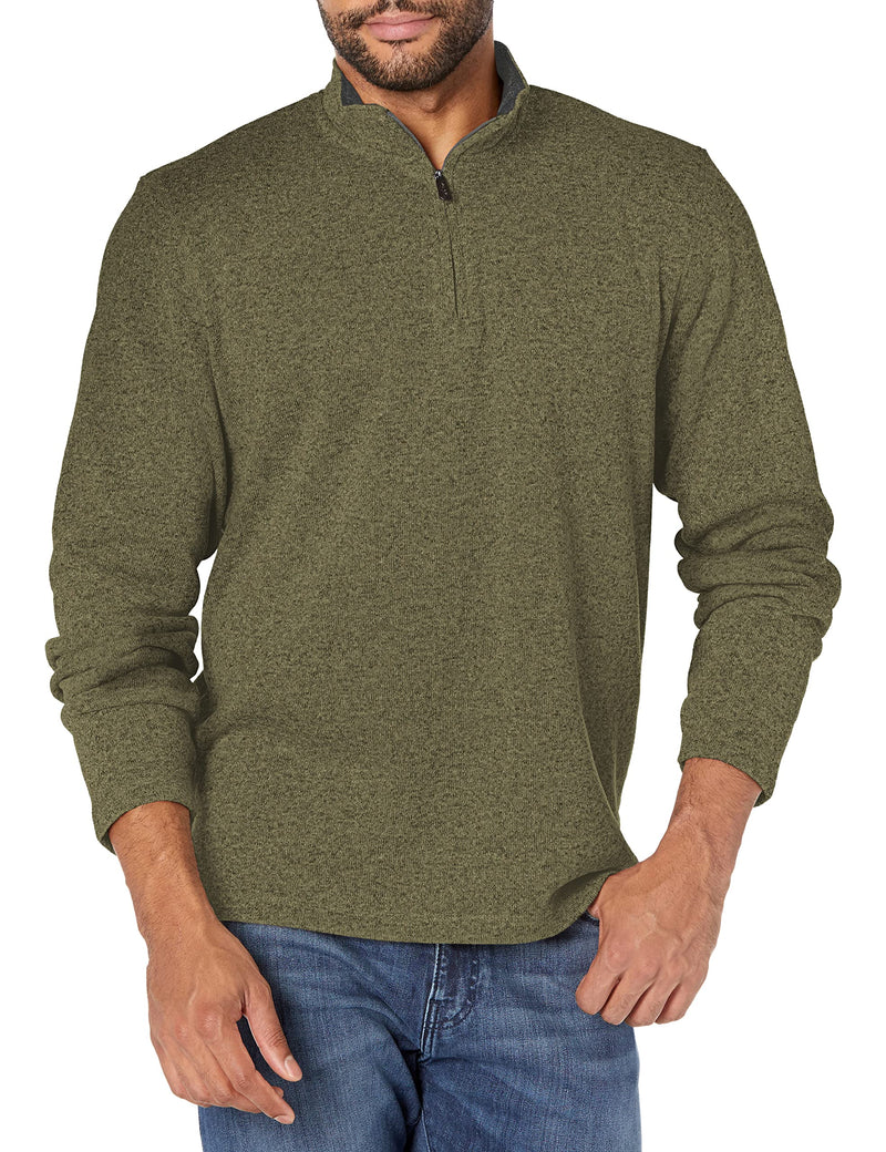 Wrangler Authentics mens Long Sleeve Fleece Quarter-zip-47