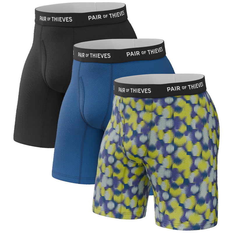 Pair of Thieves Men’s Long Boxer Briefs – Soft, Breathable, Quick Dry Underwear with 4-Way Stretch – Multi-Pack-16