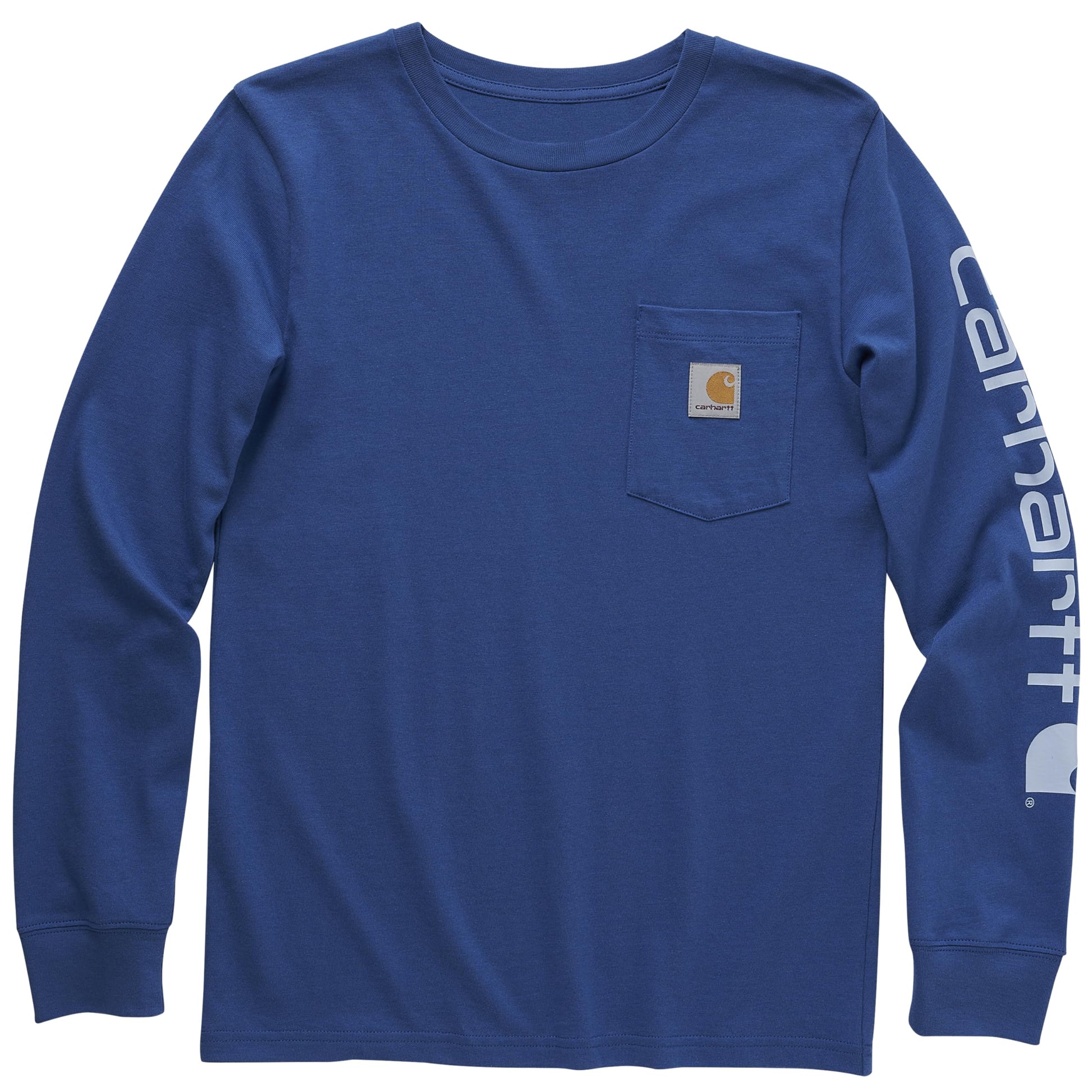 Carhartt Boys' Long-Sleeve Logo Sleeve Pocket T-Shirt