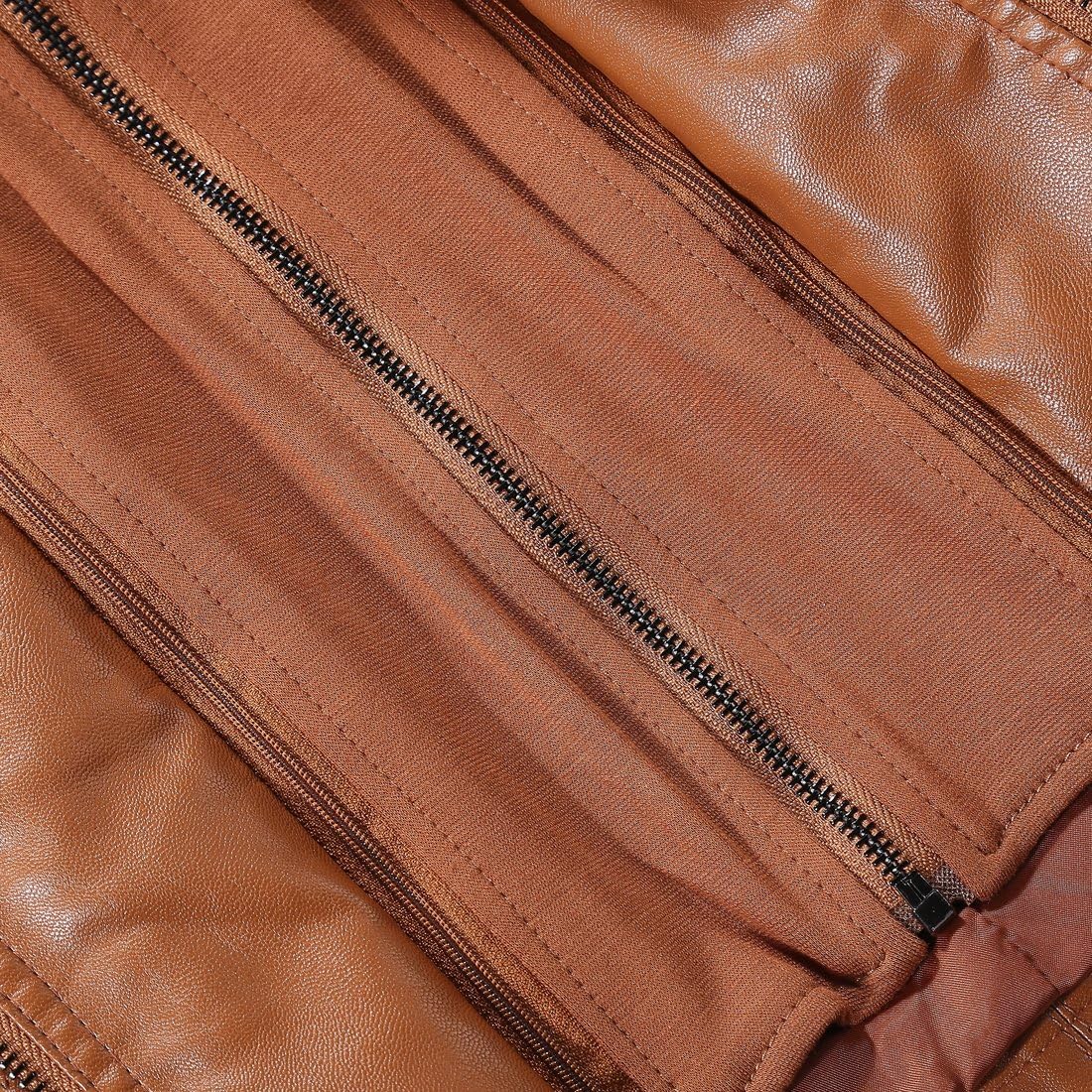 Tanming Womens Faux Leather Jacket Hooded Moto Biker Coat Outerwear Fall Fashion Outfits Winter Clothes-52