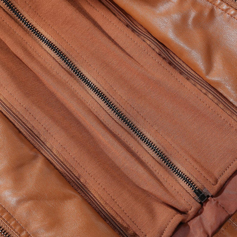 Tanming Womens Faux Leather Jacket Hooded Moto Biker Coat Outerwear Fall Fashion Outfits Winter Clothes-52