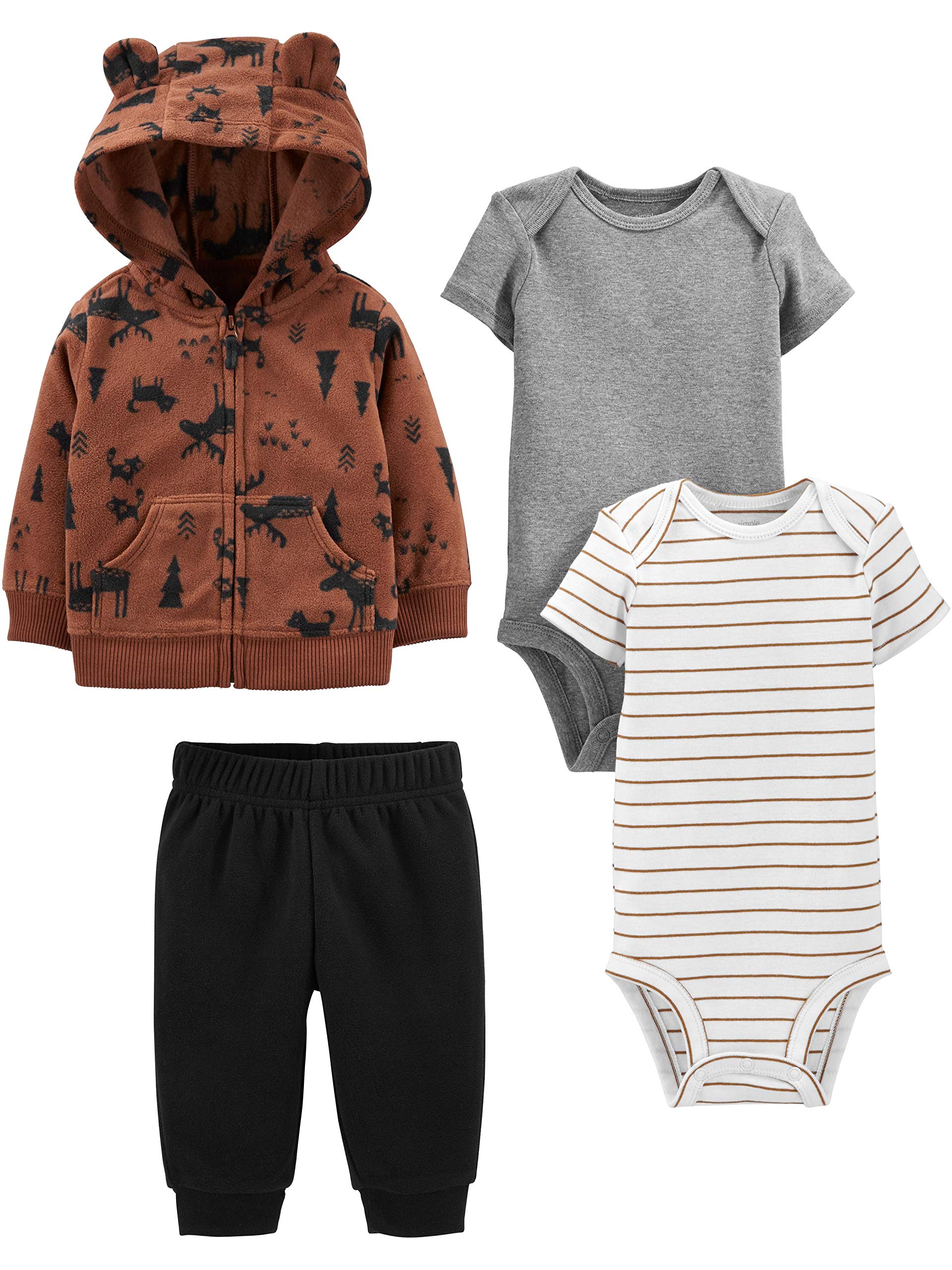 Simple Joys by Carter's baby-boys 4-piece Jacket, Pant, and Bodysuit Set