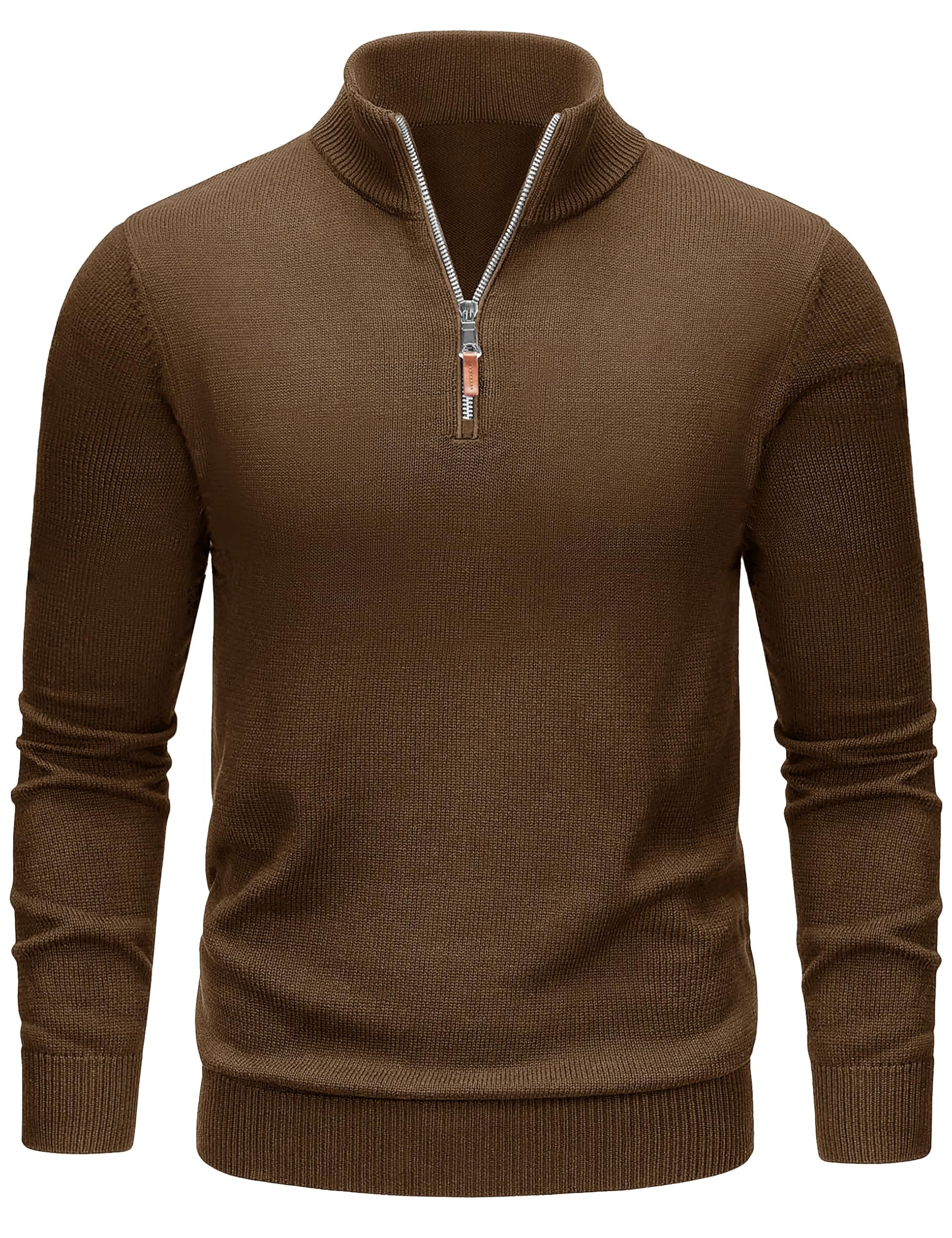 TACVASEN Men's 1/4 Zip Sweaters Cotton Casual Pullover Sweaters Knit Fall Winter Sweatshirts-46