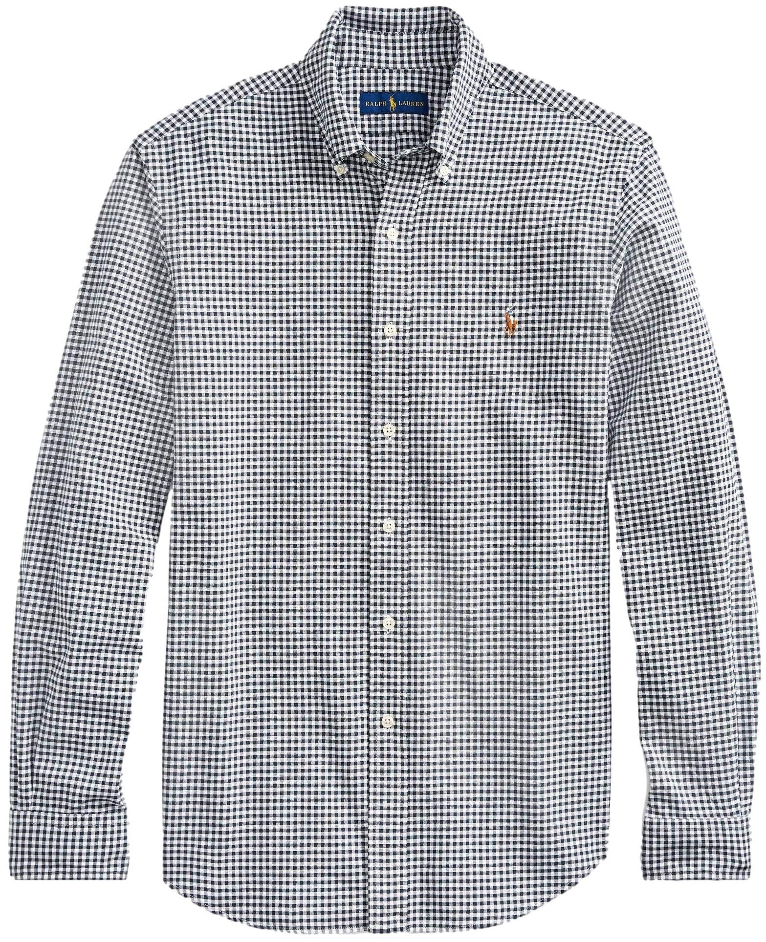 POLO RALPH LAUREN Men's Classic Oxford Long Sleeve Sport Shirt-100