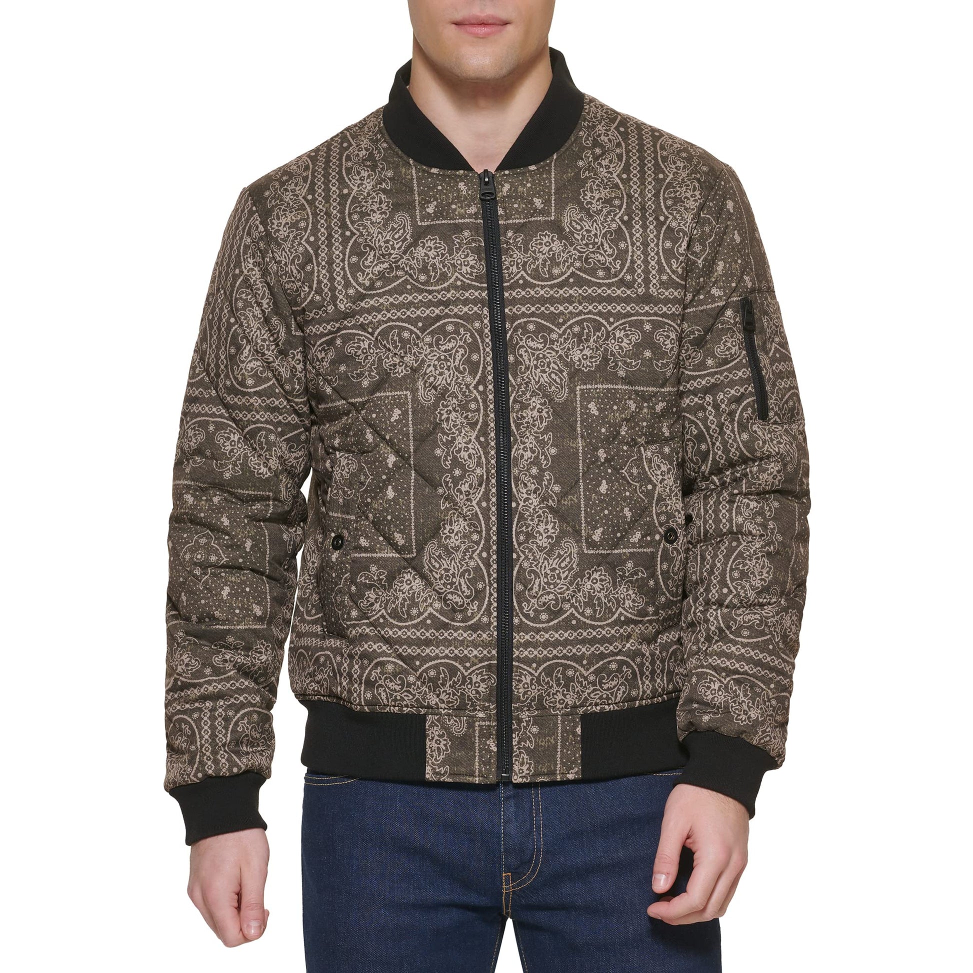 Levi's mens Diamond Quilted Bomber Jacket-33