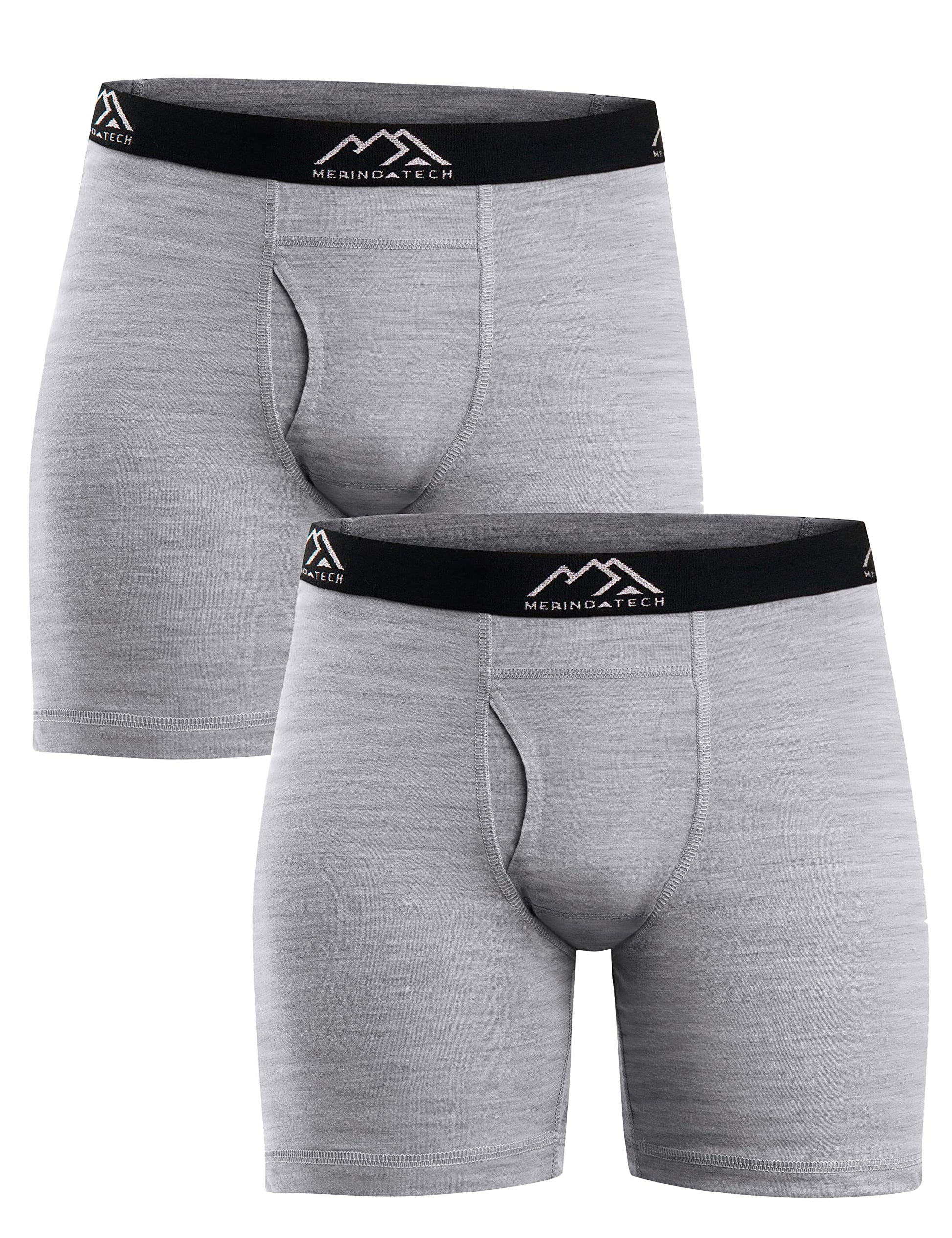 Merino.tech Merino Wool Underwear Mens - 100% Merino Wool Base Layer Boxer Briefs for Men-34