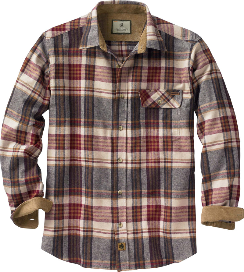 Legendary Whitetails Men's Flannel Shirt Long Sleeve Button Down 100% Cotton-63