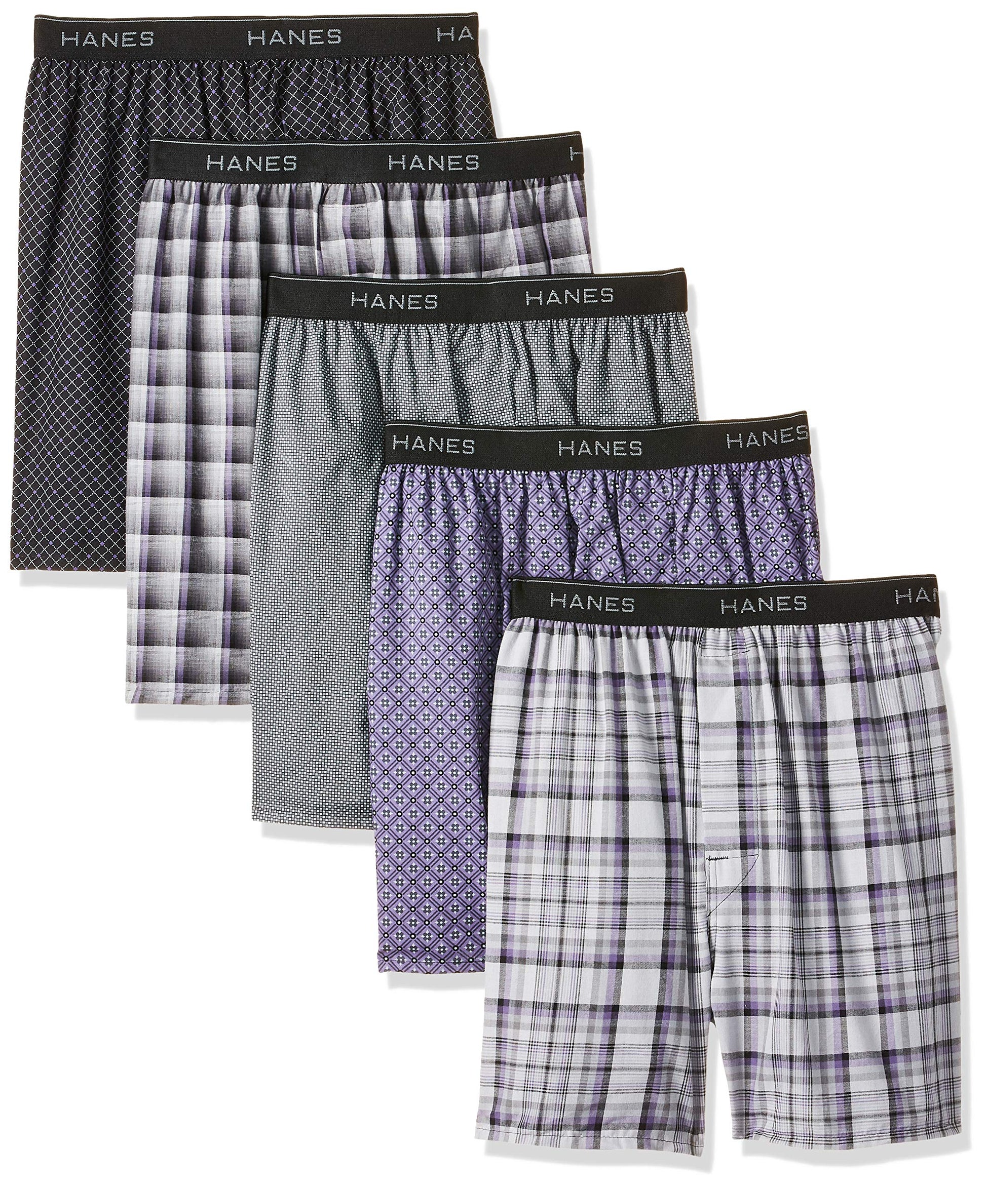 Hanes Men's Underwear Boxers Pack, Cool & Breathable Cotton Underwear, Moisture-Wicking Boxers for Men-8