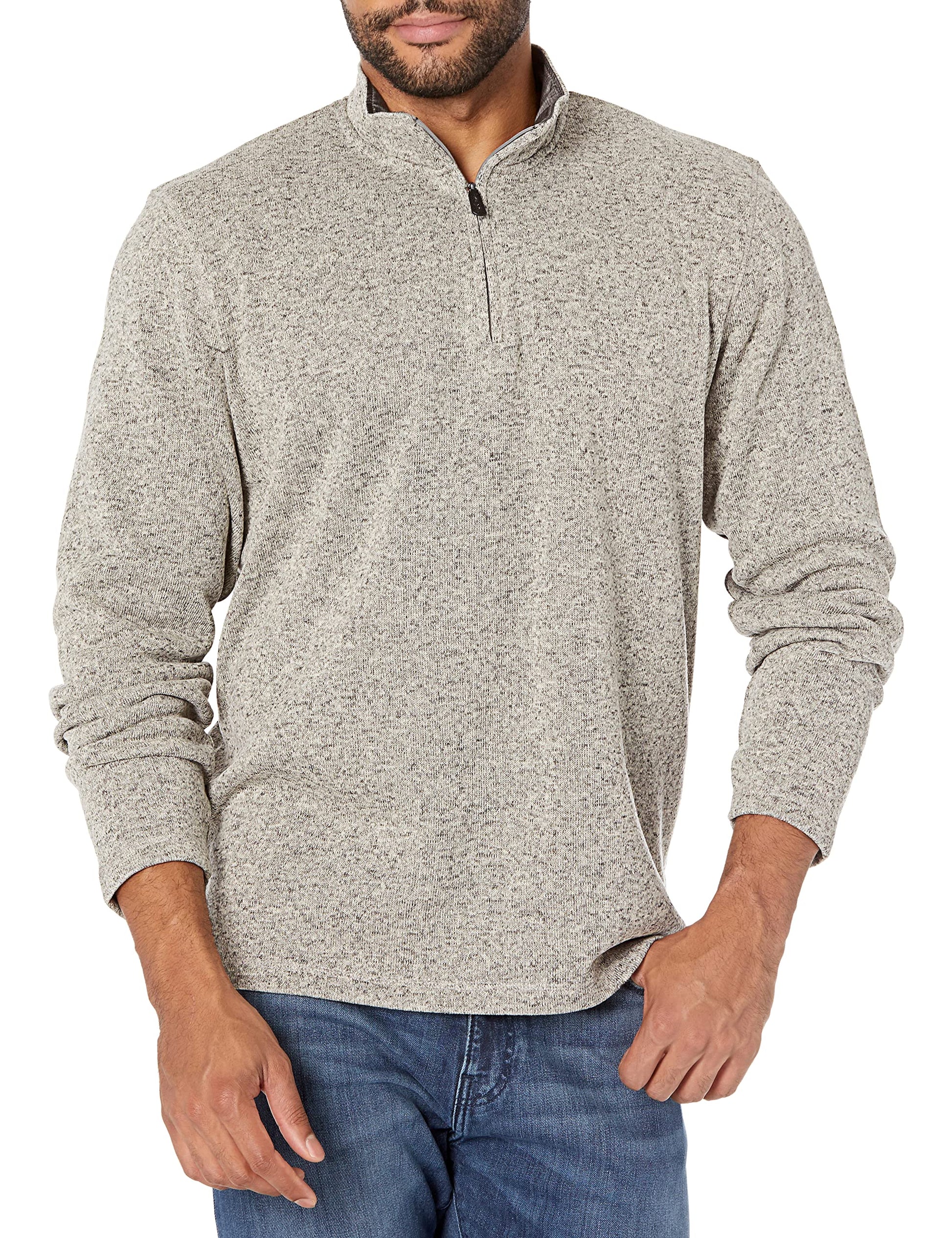 Wrangler Authentics mens Long Sleeve Fleece Quarter-zip-7