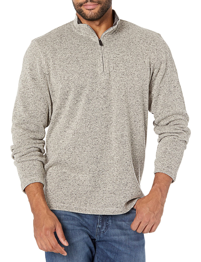 Wrangler Authentics mens Long Sleeve Fleece Quarter-zip-20