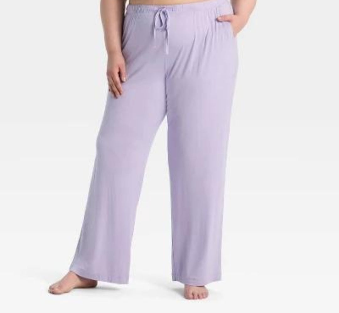 Auden™ Women's Cloud Knit Pajama Pants, PURPLE, XXL-1