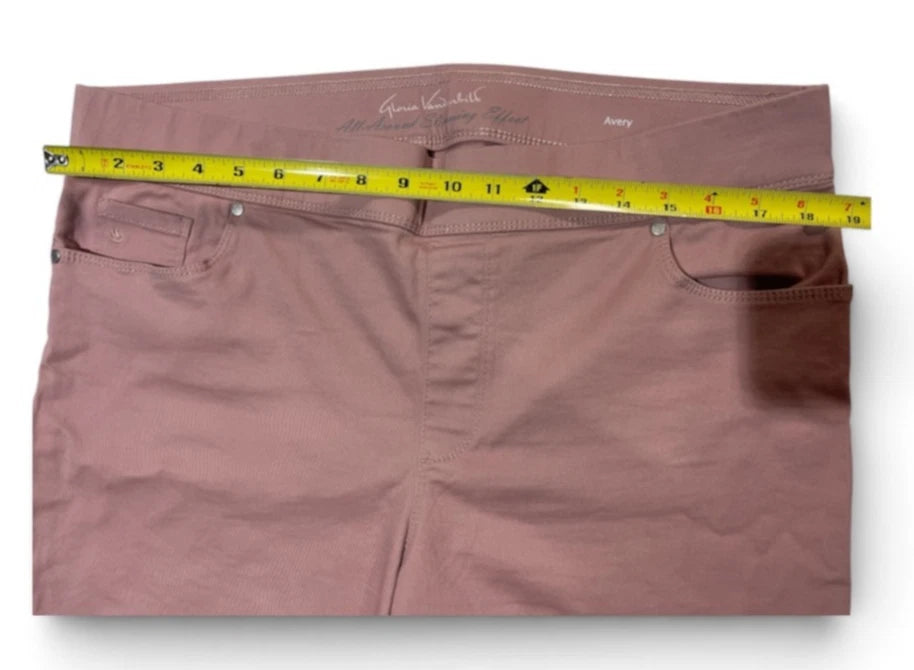 Gloria Vanderbilt Women’s Capri Pant Rose Pink Size 16