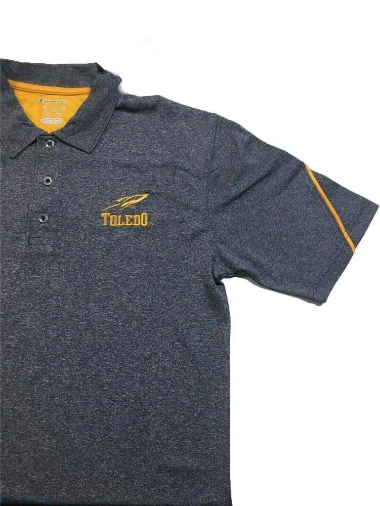 Champion Elite Men's Toledo Coach Collar Short Sleeve Polo Shirt, Navy, Medium