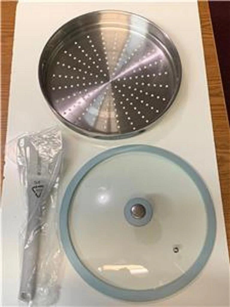 The Cellar All-In-One Pan, Lid, Steamer Insert - with Spatula-CERAMI<wbr/>C