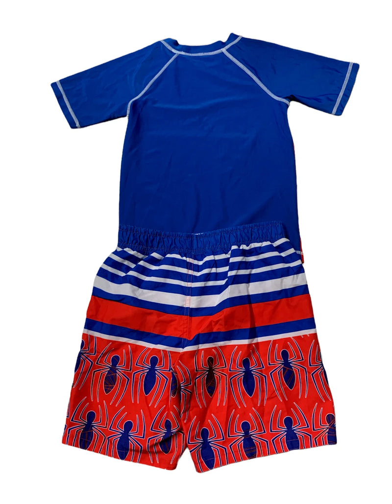 Marvel Spiderman Kids 2pc Swim Set - Red/Blue - 7 T(READ)