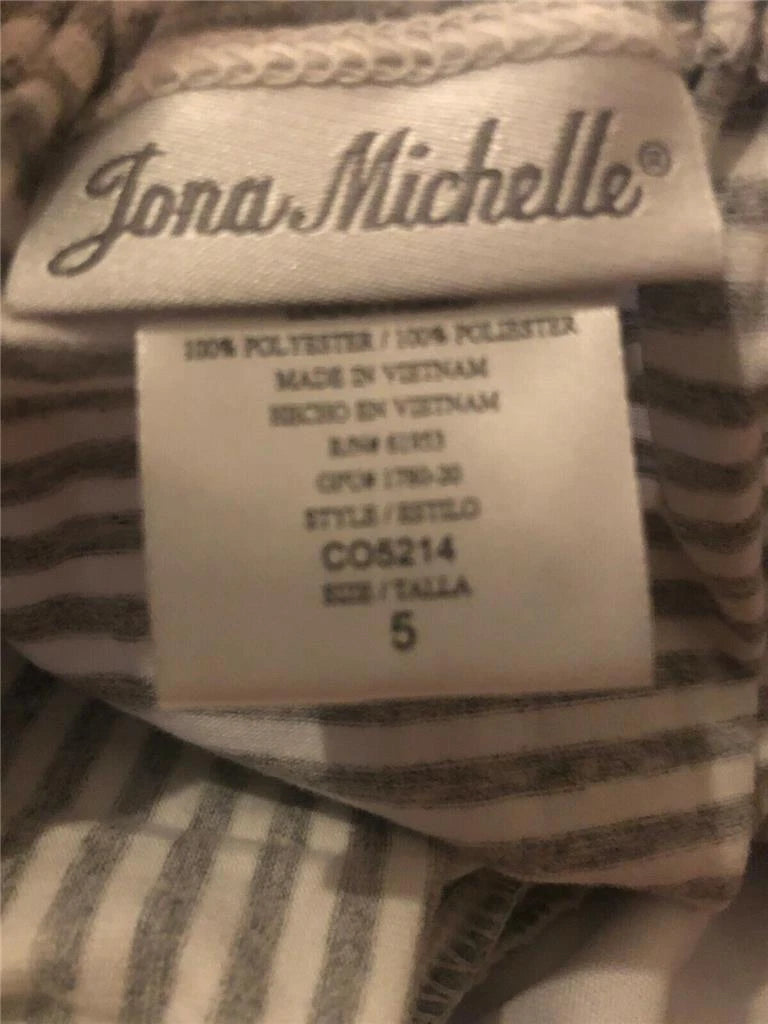 Jona Michelle Girls Sleeveless Bow Tie Striped Sundress, Multi Color, 5