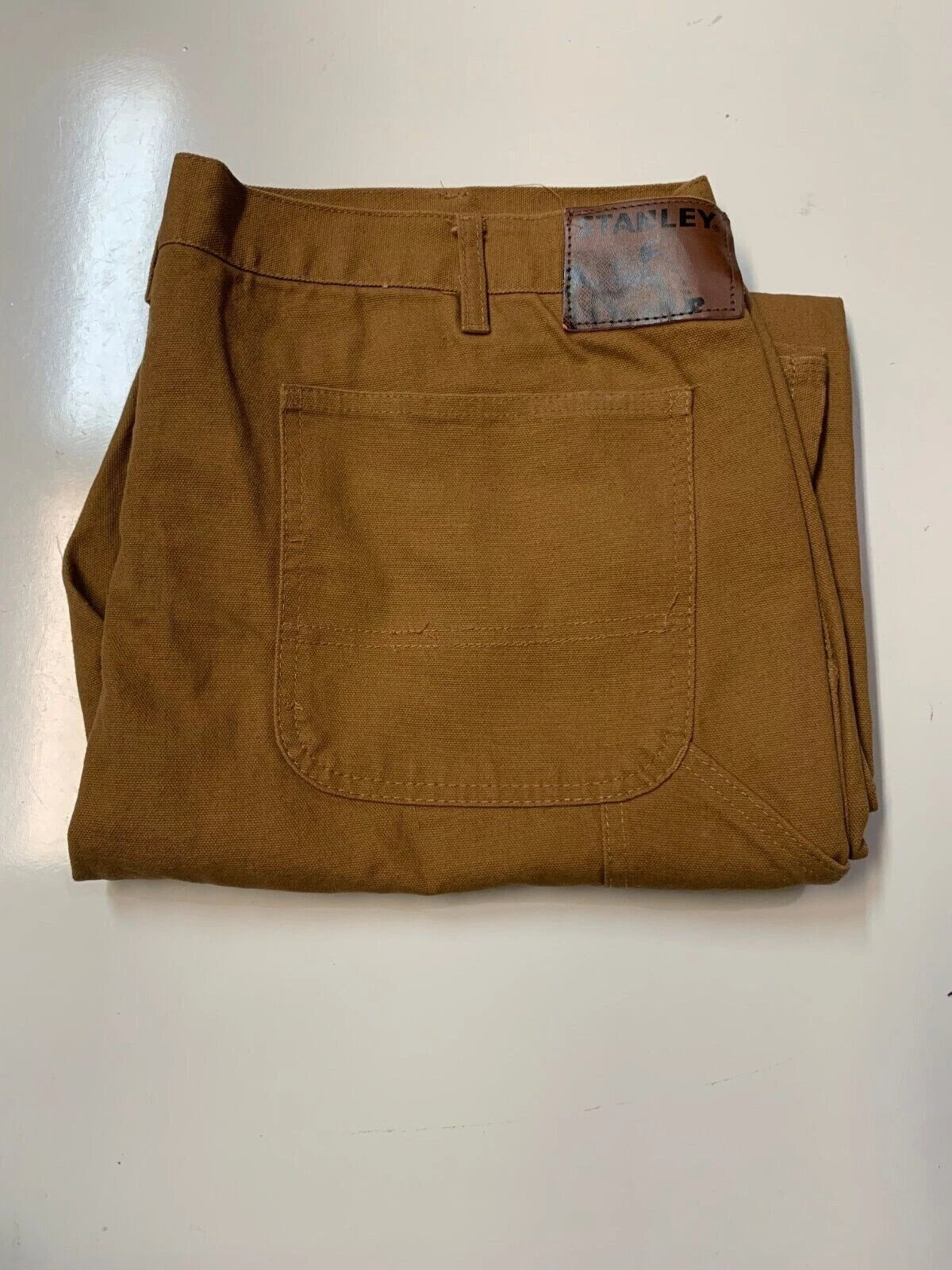 Stanley Workwear Men's Canvas Carpenter Pant, Almond, 38x30