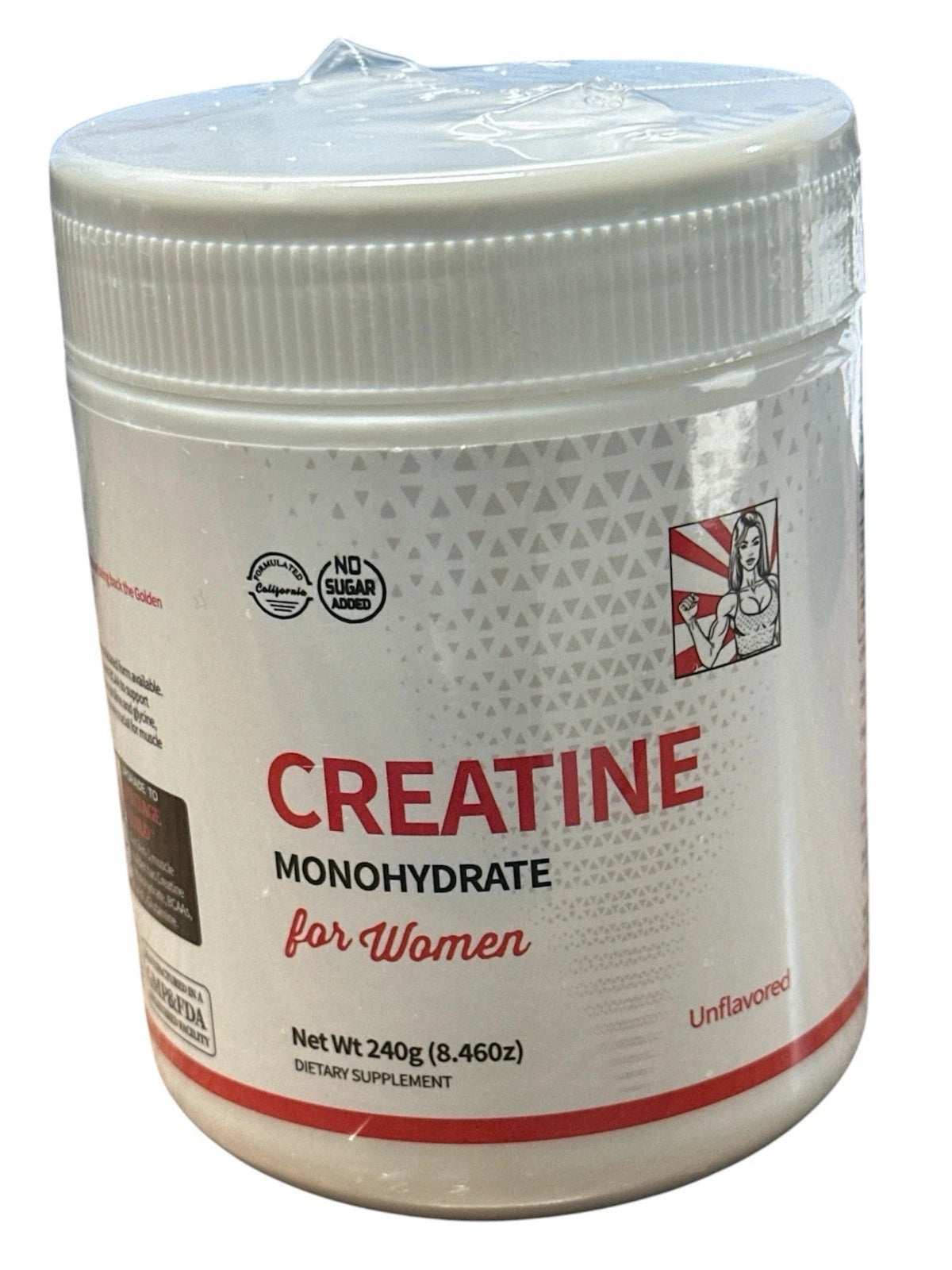 Old School Labs Creatine Monohydrate Powder for Women – 240g (30 Servings)