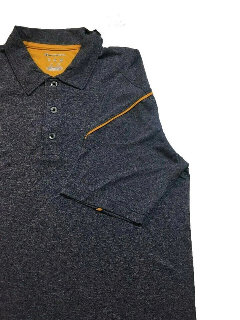 Champion Elite Men's Toledo Coach Collar Short Sleeve Polo Shirt, Navy, Medium