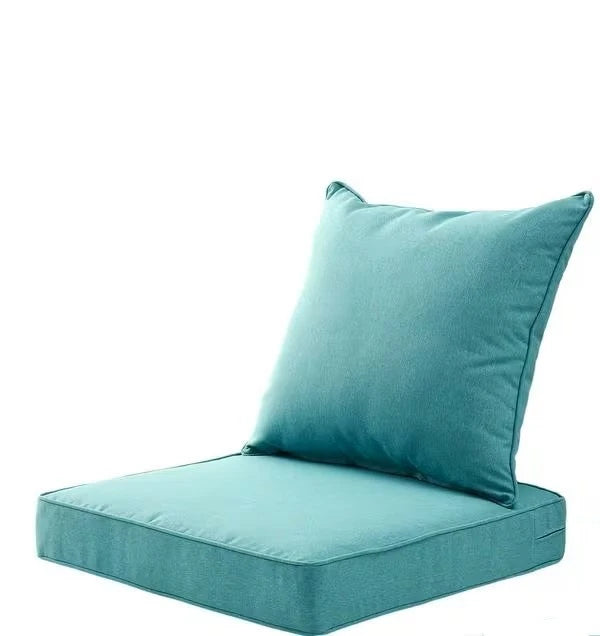 ARTPLAN Outdoor All Weather Chair Cushions Set Deep Seat/Back Outdoor Cushions