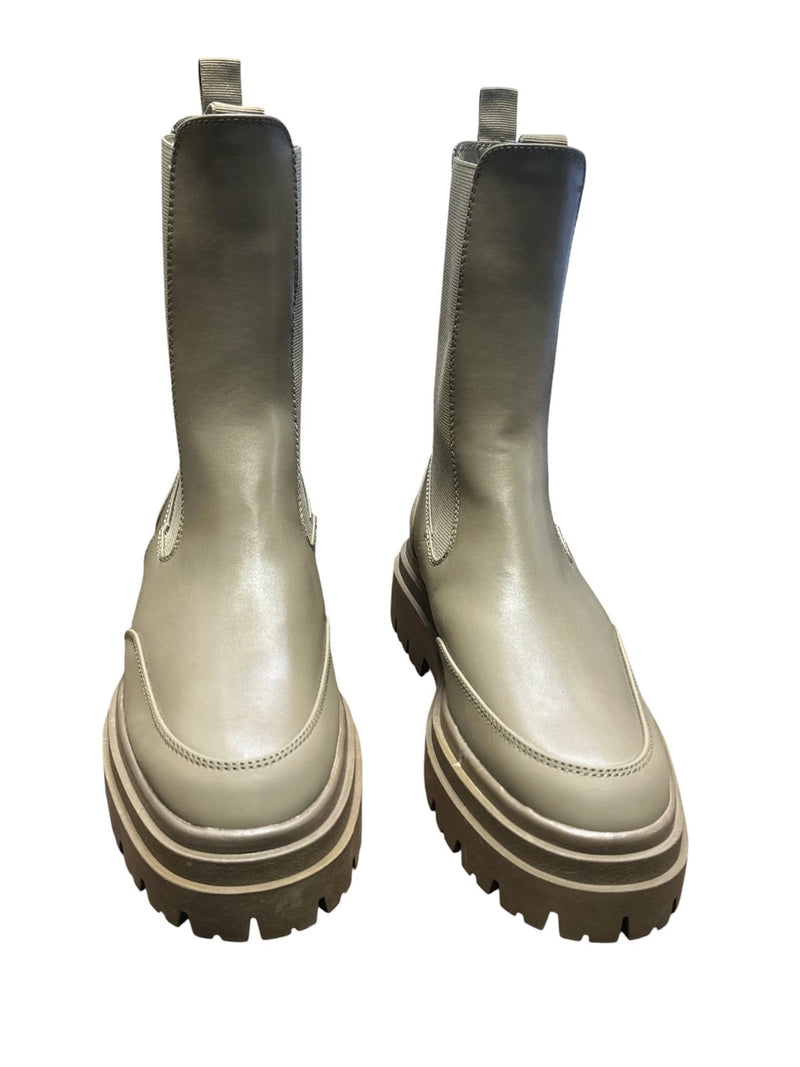 Zara Women z1b Botin Ankle Boots, Beige, 40- 9