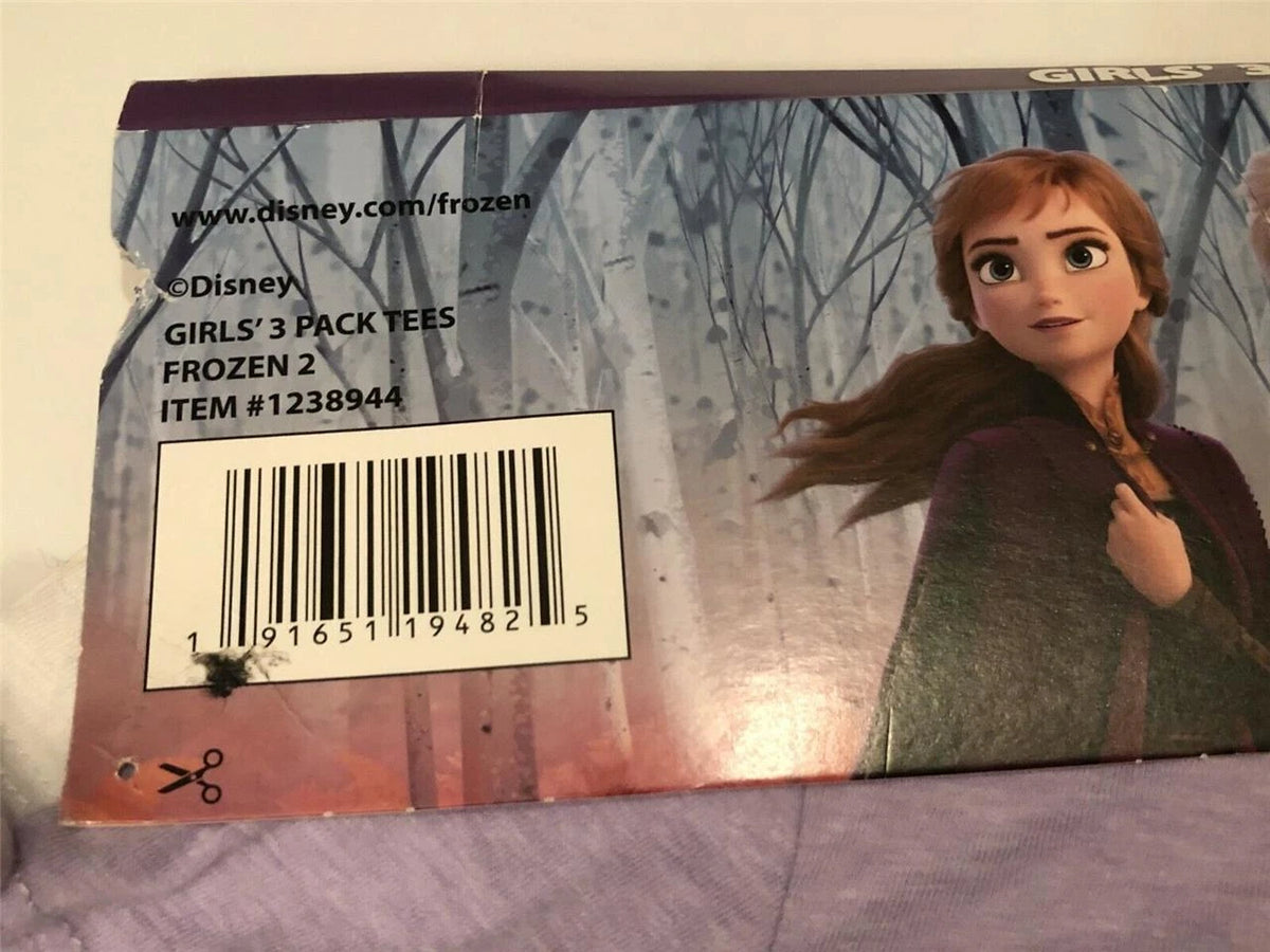 Disney Frozen Girls 3 Pack Tees, FROZEN , 5