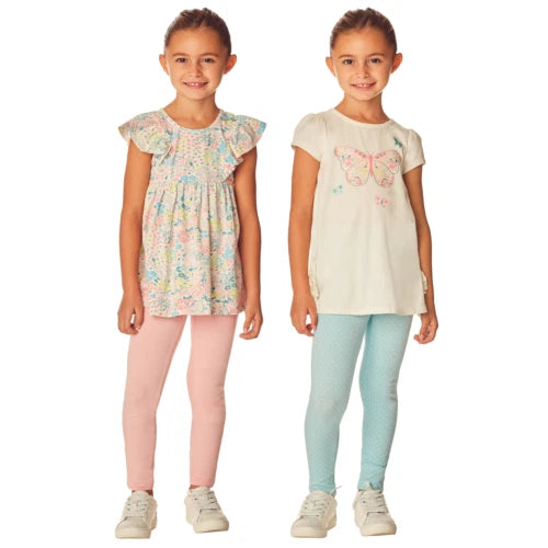 Headquarters Girls 4 Piece Set, PINK BUTTERFLY, 2T