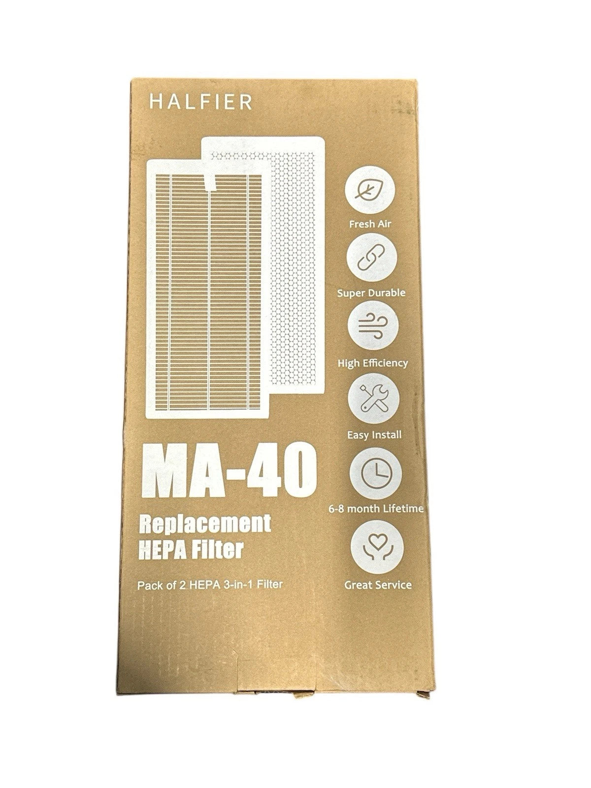 Air MA-40 Replacement Filter 3-in-1 High-Efficienc<wbr/>y HEPA and Activated Carbon