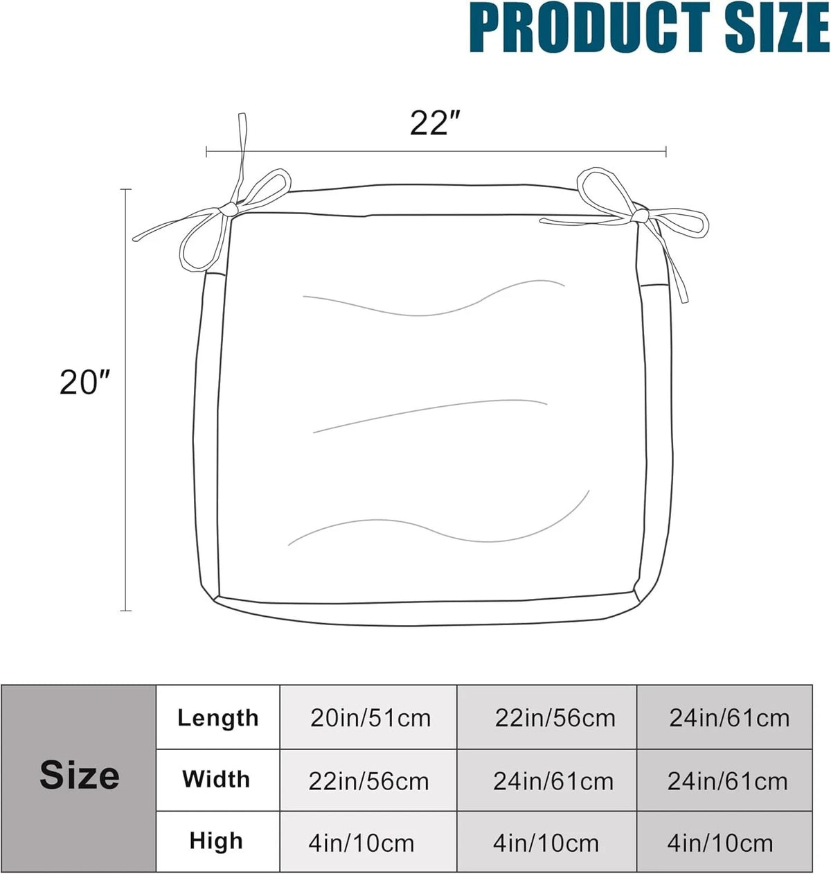 ARTPLAN Patio Chair Seat Cushion Slipercover(Co<wbr/>ver-only No Insert) Outdoor Patio