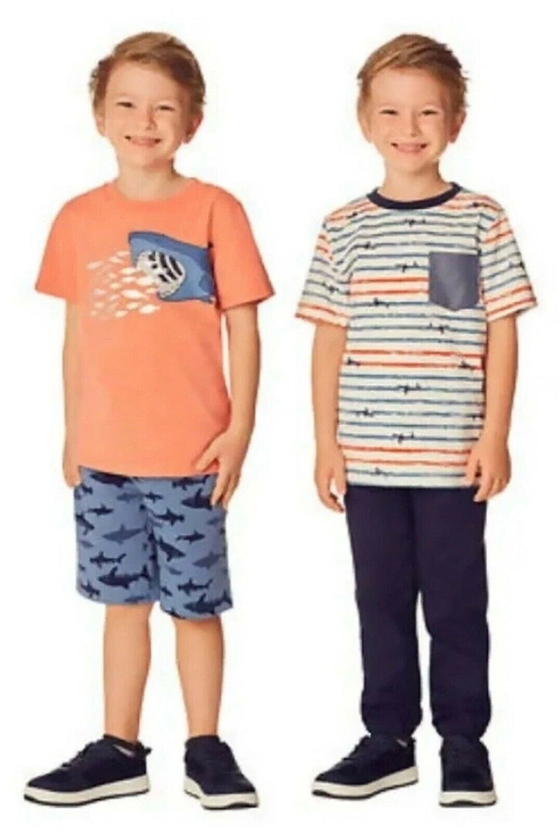 Headquarters Little Boy's 4 Piece Outfit Set, ORANGE SHARK, 5