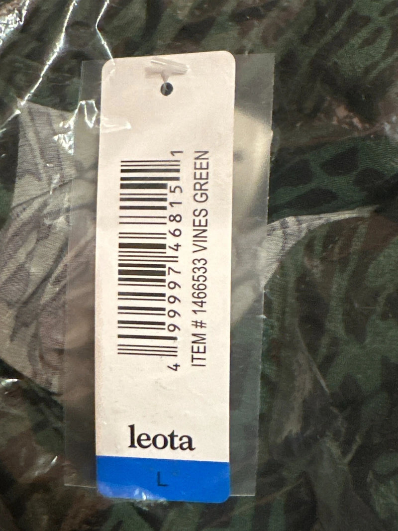 Leota Ladies' Tunic Quarter Sleeve Shirt Top, VINES GREEN, L