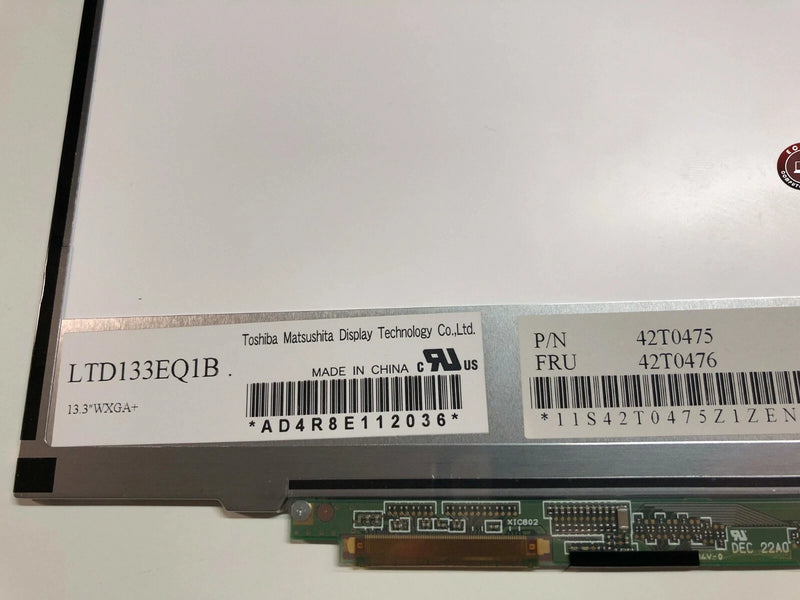 Lenovo thinkpad X300 6478 13.3" WXGA+ LCD LED Laptop Screen LTDI33EQIB 42T0475